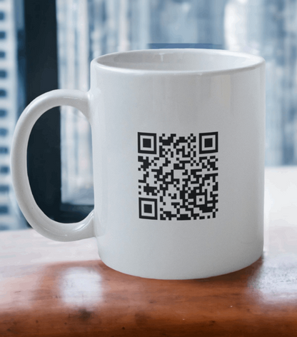 Prank 'Rick Roll' QR Code Design Mug - Laser Design Creations