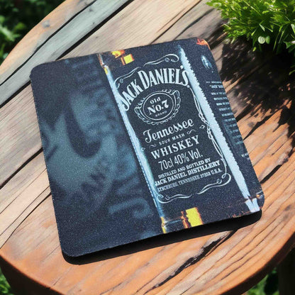 Jack Daniel’s Classic Tennessee Whiskey Art Style - Pack of 4 Neoprene Coasters