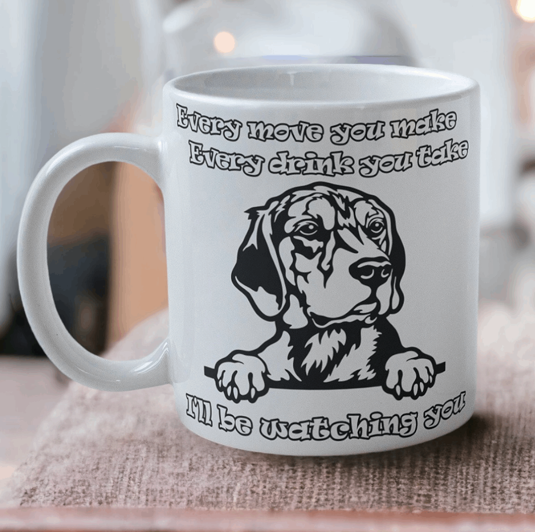 'Beagle' Dog Design Mug - Laser Design Creations