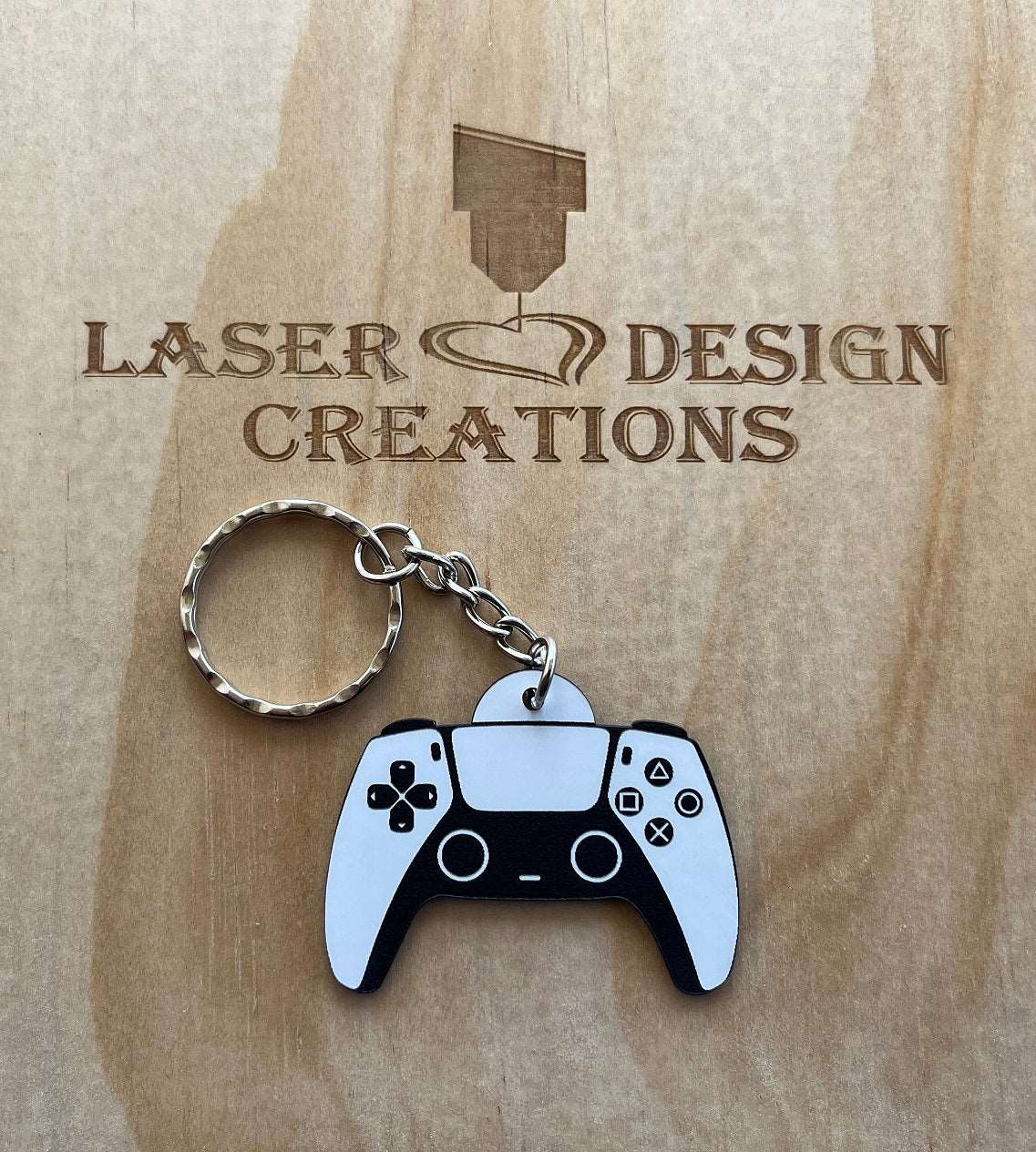 PlayStation 5 PS5 Controller - Design Keyring - Laser Design Creations