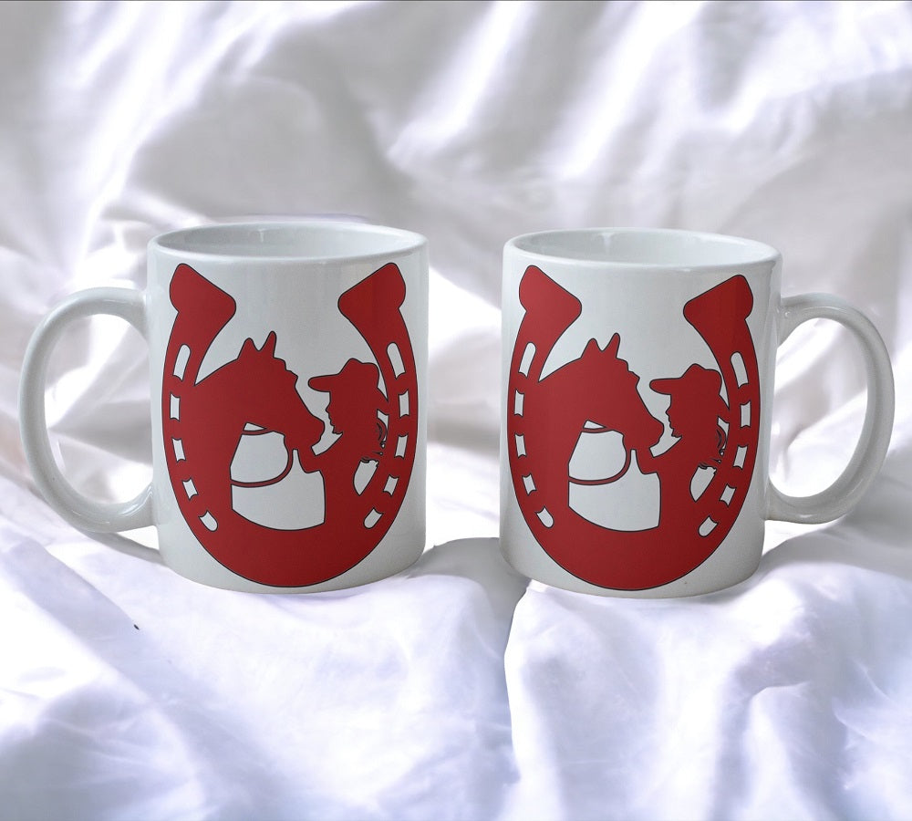 'Horseshoe Cowgirl' Design Horse Theme Mug - Laser Design Creations