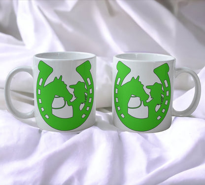 'Horseshoe Cowgirl' Design Horse Theme Mug - Laser Design Creations