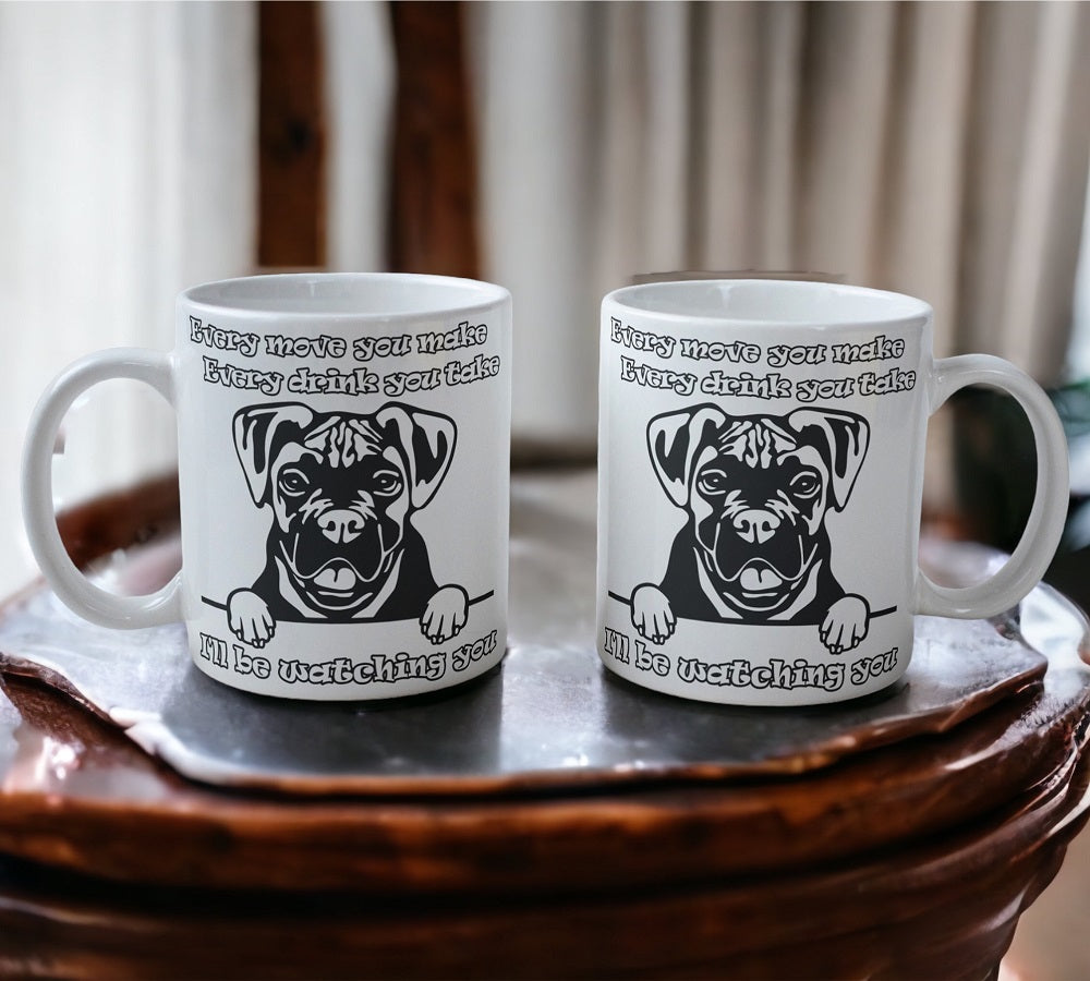 'Boxer' Dog Design Mug - Laser Design Creations